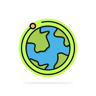 Küre, Dünya, İnternet, Otel Soyut Daire Arka Plan Düz co