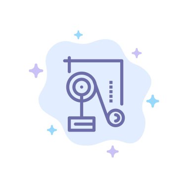 Deney, Fizik, Eğitim, Deney Fiziği Mavi Simge on 