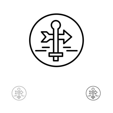 Pano, Kılavuz, Harita, Harita İşaretçisi, Seyahat Kalın ve ince siyah çizgi 