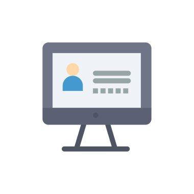 Bilgisayar, Internet, Güvenlik Düz Renk Simgesi. Vektör simgesi banne