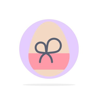 Yumurta, Hediye, Bahar, Eat Soyut Daire Arka Plan Düz renk Ico