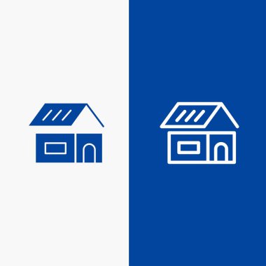 Bina, Yapı, İnşaat, Ev Hattı ve Glyph Katı simgesi Bl