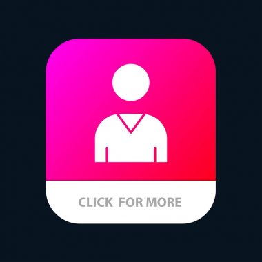 Avatar, Arayüz, Kullanıcı Mobil Uygulama Düğmesi. Android ve Ios Glyph