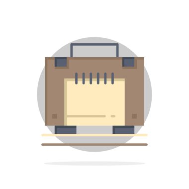 Otel, Çanta, Bavul, Bagaj Soyut Daire Arka Plan Düz co