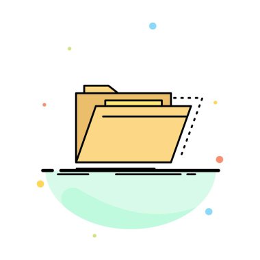 Arşiv, katalog, dizin, dosyalar, klasör Düz Renk Simge Vecto