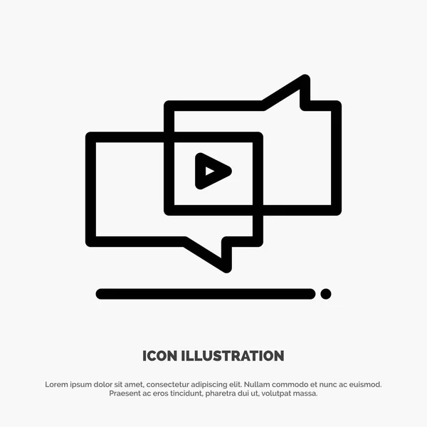 Viral, Marketing, Marketing viral, Digital Line Icon Vector — Image vectorielle