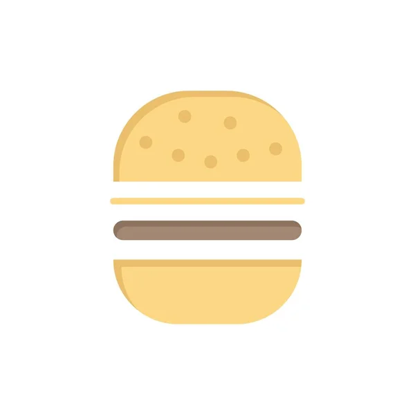 Burger, gyorsétterem, Fast, élelmiszer-Flat színes ikon. Vektoros ikon Bann — Stock Vector