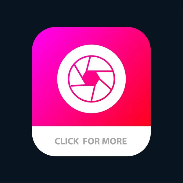 Abertura, Filme, Logo, Filme, Photo Mobile App Button. Android um — Vetor de Stock