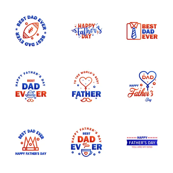 Love You Papa Card Design Voor Happy Fathers Day Typografie — Stockvector