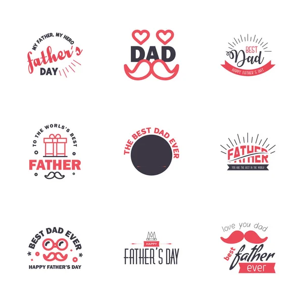 Love You Papa Projekt Karty Dla Happy Fathers Day Typografia — Wektor stockowy