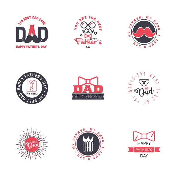 Älskar Dig Papa Card Design För Happy Fathers Day Typografi — Stock vektor