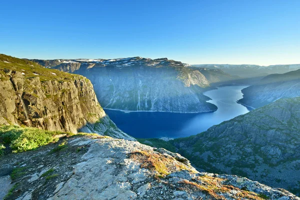 Trolltunga Berg Noorwegen — Stockfoto