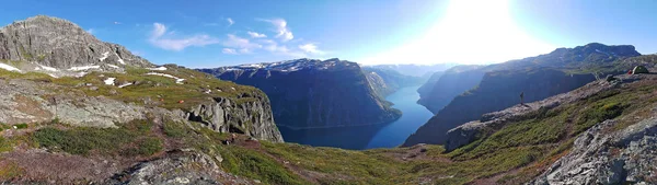 Ruta Trolltunga Noruega — Foto de Stock