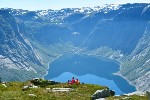 Senderismo Trolltunga Norway — Foto de Stock