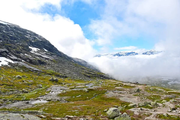 Trail Του Χώρου Trolltunga Νορβηγία — Φωτογραφία Αρχείου