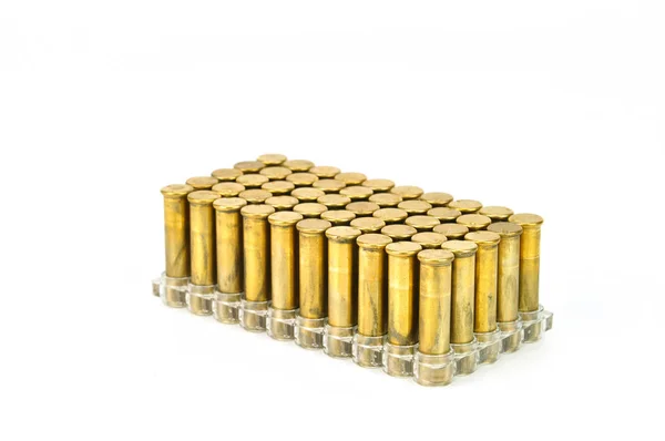 Pile Bullets White Background — Stock Photo, Image