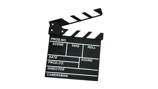 Clapper Kurulu Film Beyaz Arka Plan Üzerinde — Stok fotoğraf