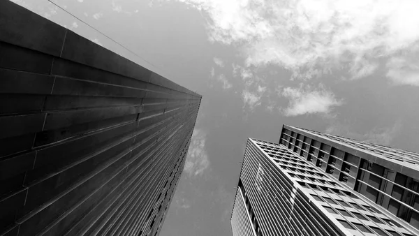 Buildings Looking Upward Sky — Stock Photo, Image