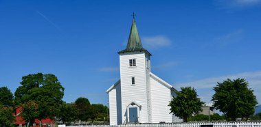 Norveç'te beyaz woden Kilisesi