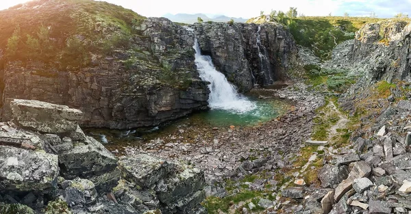 Водоспад Storulfossen Регіоні Rondane Норвегії — стокове фото