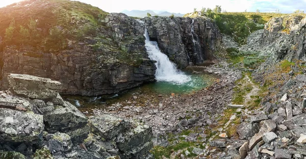 Storulfossen Waterval Rondane Noorwegen — Stockfoto