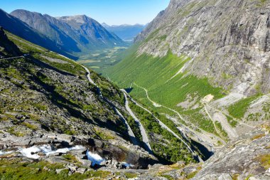 Norveç'te trollstigen yol