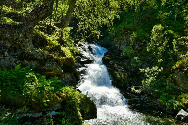 Şelale Flam Norveç — Stok fotoğraf