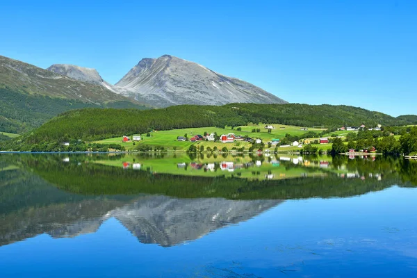 Kırsal görünümü, Norveç — Stok fotoğraf
