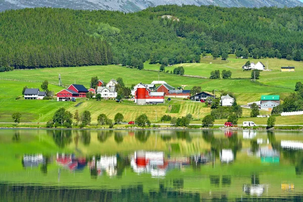 Kırsal görünümü, Norveç — Stok fotoğraf