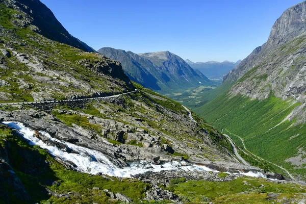 Trollstigen carretera en norway — Foto de Stock