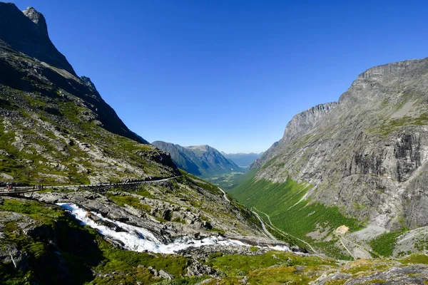 Trollstigen δρόμο στη Νορβηγία — Φωτογραφία Αρχείου