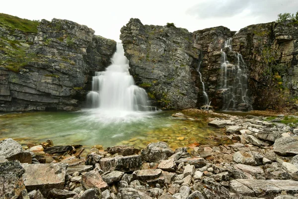 Cachoeira storulfossen em Mysusaeter Noruega — Fotografia de Stock