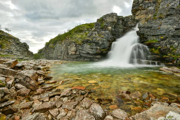 Cachoeira storulfossen em Mysusaeter Noruega — Fotografia de Stock