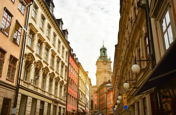 Cidade velha em stockholm sueco — Fotografia de Stock