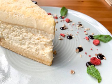 beyaz çikolatalı kek Üstten Görünüm