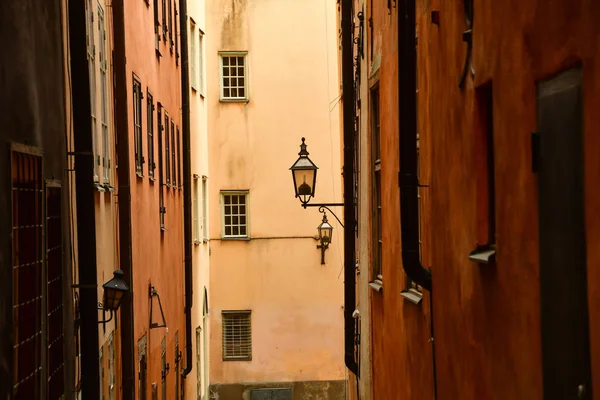 Alte stadt bei stockholm schweden — Stockfoto