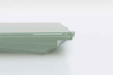 detail of laminated glass(3d rendering) clipart