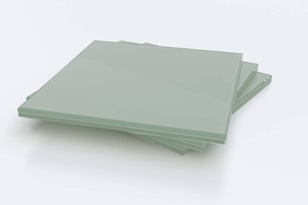 detail of laminated glass(3d rendering)
