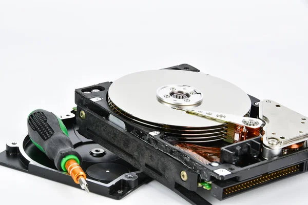 Inside of hard drive — Stock Photo, Image
