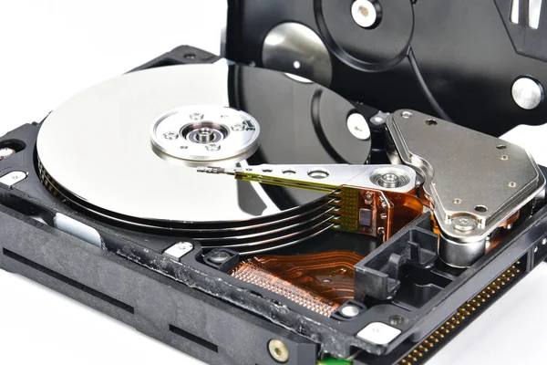 Inside of hard drive Stock Picture