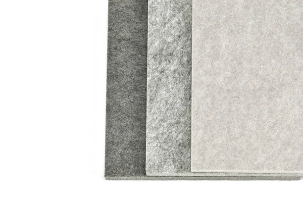 acoustic board materials on white background