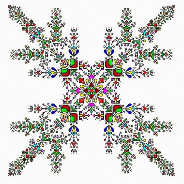 Güzel sıradışı şenlikli desen