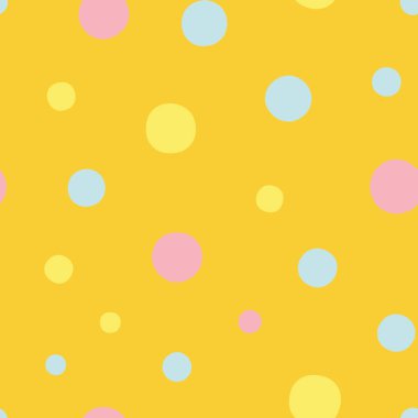 Nokta ile sarı desen.