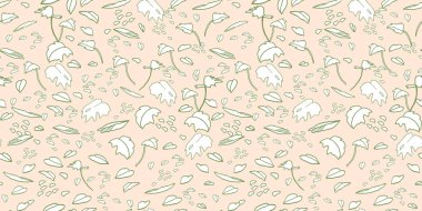 Modern egzotik orman yaprağı deseni