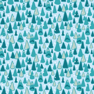 Vector konforlu kış orman deseni.