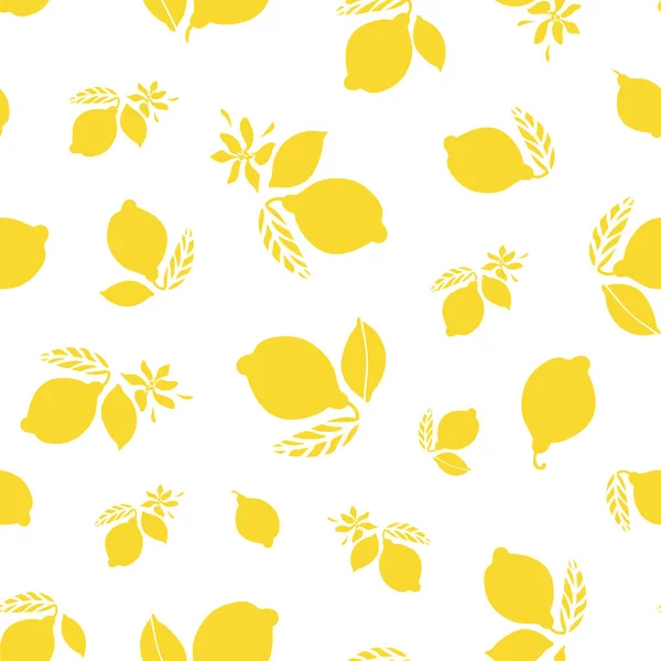 Motivo estate limone agrumi. Moderna estate ripetizione del design . — Vettoriale Stock