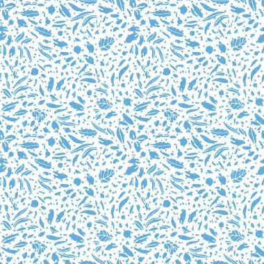 Modern soyut noktalı yaprak şekilli yaz şablonu. Renkli el çizimi çiçek tasarımı.