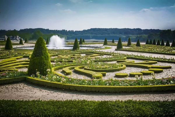 Versailles Kasteeltuin Die Zijn Beroemd Hele Wereld — Stockfoto