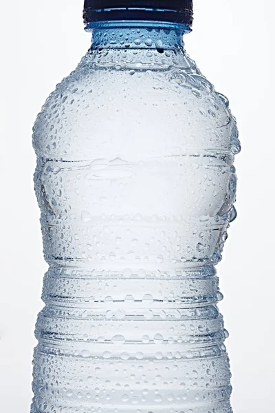 Пляшка Води Краплями Води — стокове фото