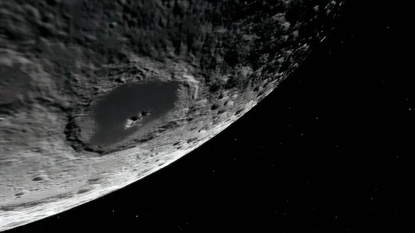 Mond im Weltall, Oberfläche. Diese Bildelemente wurden von nasa. — Stockfoto